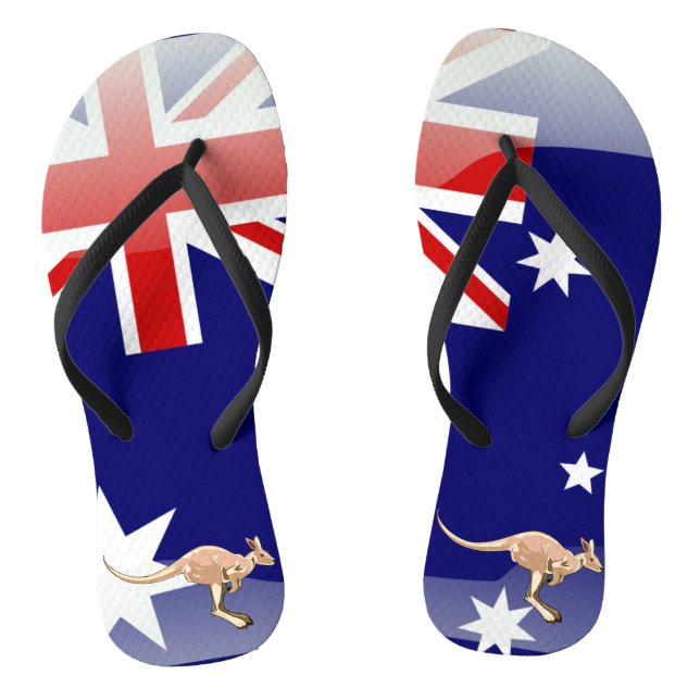 Australian glossy flag jandals (Footbed)
