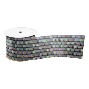 Australian Gum Tree Abstract Art, Satin Ribbon