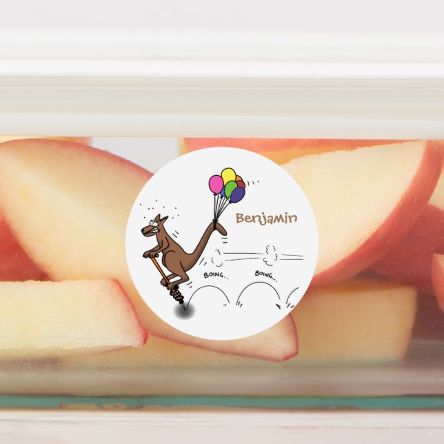 Australian humour kangaroo cartoon illustration (Affixed)