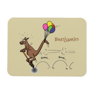 Australian humour kangaroo cartoon illustration magnet