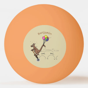 Australian humour kangaroo cartoon illustration ping pong ball
