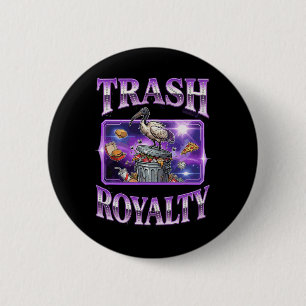 Australian Ibis Bird Bin Chicken Eating Trash Gala 6 Cm Round Badge