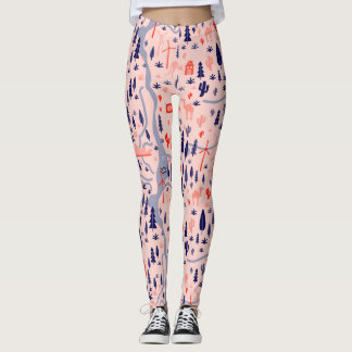 Australian icons, seamless decorative pattern. leggings