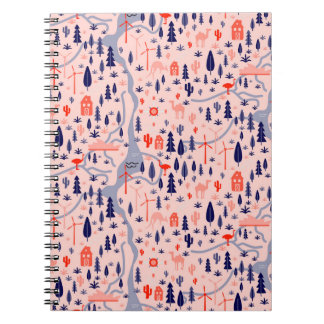 Australian icons, seamless decorative pattern. notebook