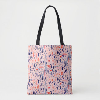 Australian icons, seamless decorative pattern. tote bag