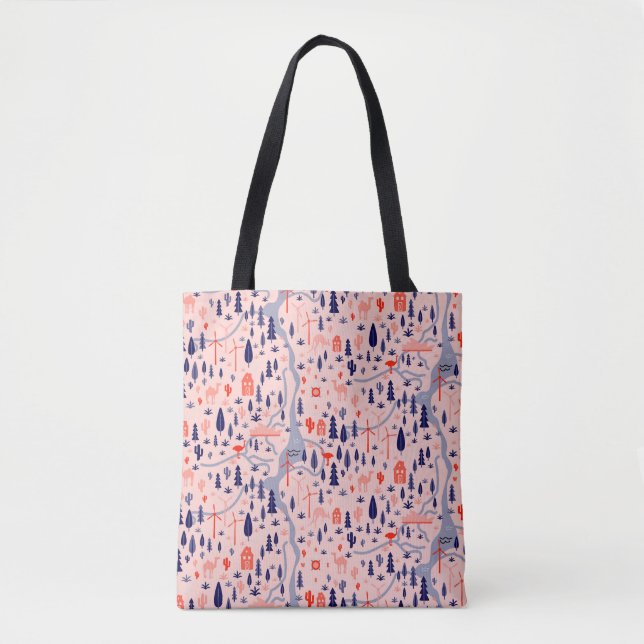 Australian icons, seamless decorative pattern. tote bag (Front)
