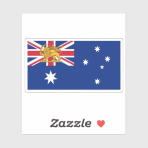 Australian Iranian Lion and Sun Heritage Flag