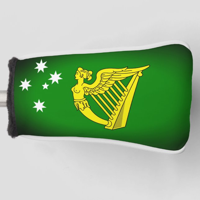 Australian Irish-heritage flag Golf Head Cover (Front)