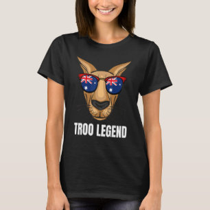 Australian Kangaroo Australia Flag Aussie T-Shirt