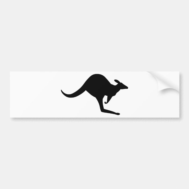 Australian Kangaroo Bumper Sticker (Front)