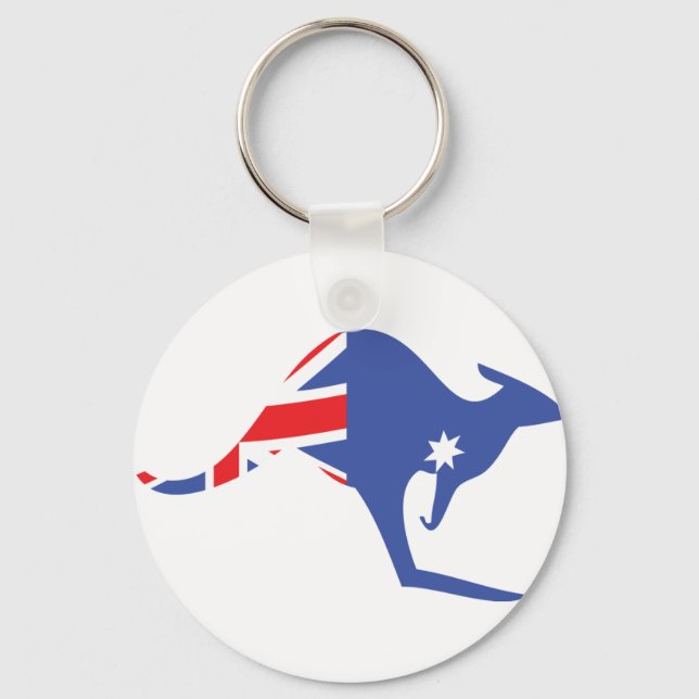 australian kangaroo key ring (Front)