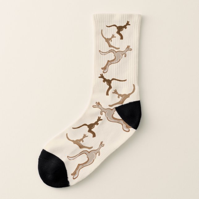 Australian kangaroos socks (Left Outside)