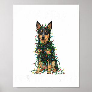 Australian Kele Christmas I'm Fine Everything Is F Poster