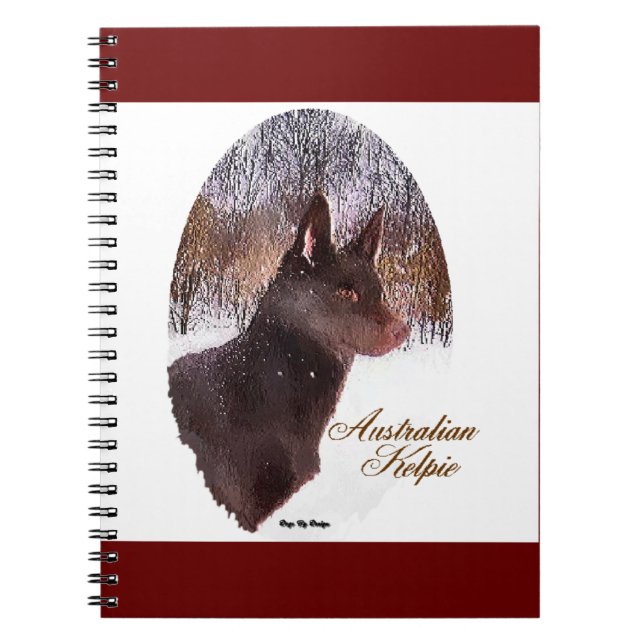 Australian Kelpe Art Spiral Notebook (Front)