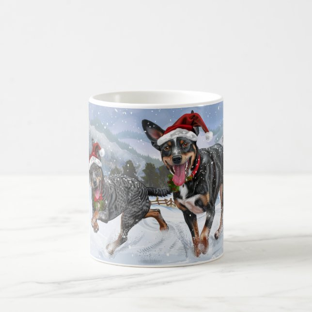 Australian Kelpie Christmas Coffee Mug (Center)