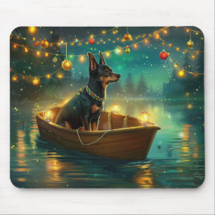 Australian Kelpie Christmas Festive Voyage Mouse Pad