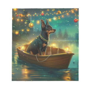 Australian Kelpie Christmas Festive Voyage Notepad