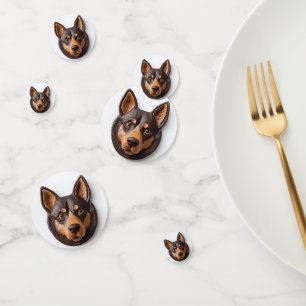 Australian Kelpie Dog 3D Inspired Confetti