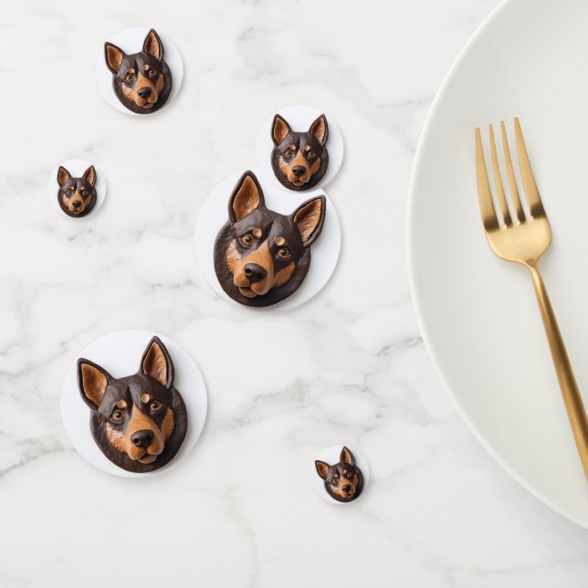 Australian Kelpie Dog 3D Inspired Confetti (Group)