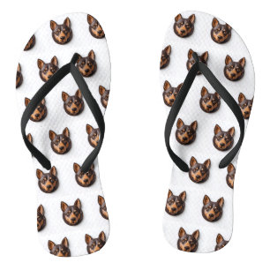 Australian Kelpie Dog 3D Inspired Jandals