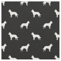 Australian Kelpie dog black silhouette
