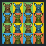 Australian Kelpie Dog Cartoon Pop-Art Poster<br><div class="desc">Australian Kelpie Cartoon Pop-Art</div>