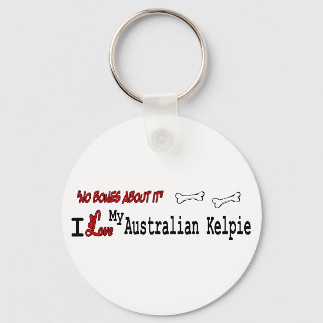 Australian Kelpie Gifts Key Ring (Front)