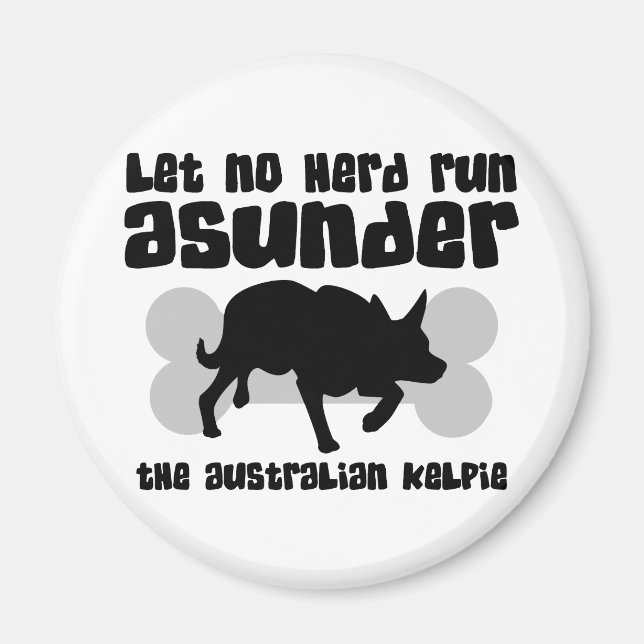 Australian Kelpie Herding Magnet (Front)