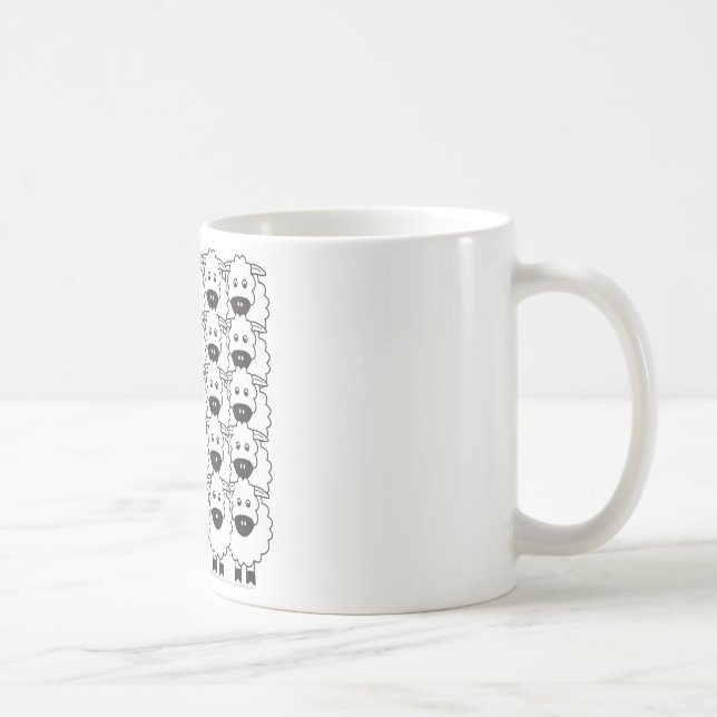 Australian Kelpie in the Sheep Coffee Mug (Right)