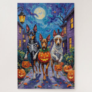 Australian Kelpie Trick-or-Treating Halloween  Jigsaw Puzzle
