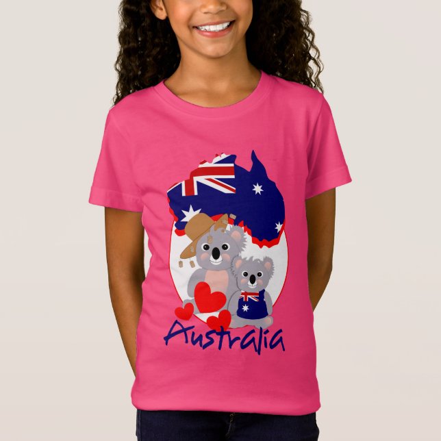 Australian Koala Bear Cute T-Shirt (Front)