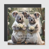 Australian Koala Bear White Wedding,