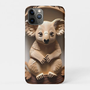 Australian Koala Bear Wood Carving, Case-Mate iPhone Case