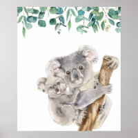 Australian Koala Mother and Baby Nursery