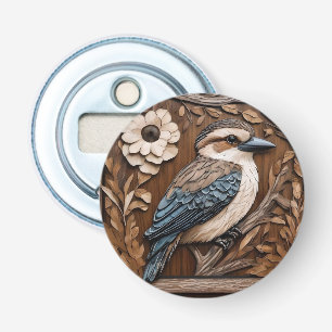 Australian Kookaburra Wood Art Print, Bottle Opener