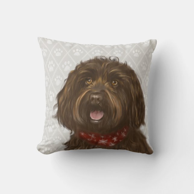 Australian Labradoodle Darcey Cushion (Front)