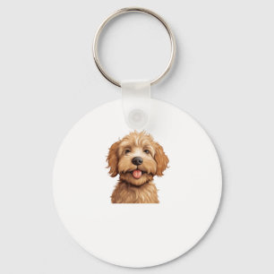 Australian Labradoodle Key Ring