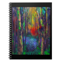 Australian Landscape negative painting style