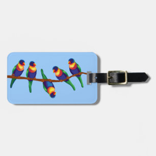 Australian lorikeets luggage tag