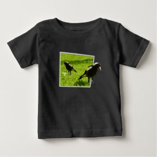 Australian Magpie Bird Popout Art, Baby T-Shirt