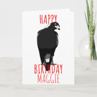Australian magpie Happy Birthday card