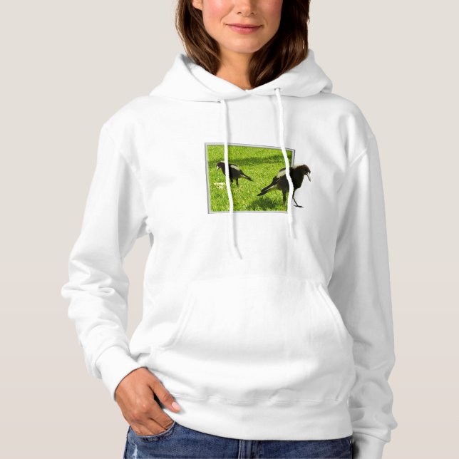 Australian Magpies That Popout,  Hoodie (Front)