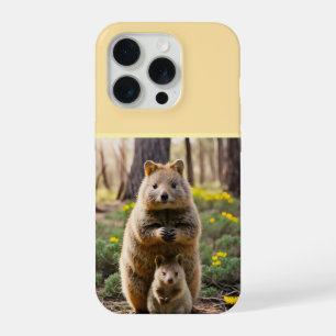 Australian Mama And Baby Quokka, iPhone 15 Pro Case