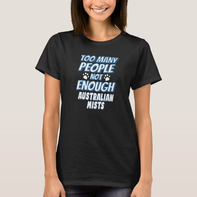 Australian Mist Cat Saying Introvert T-Shirt (Front)