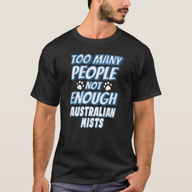 Australian Mist Cat  Saying Introvert T-Shirt (Front)