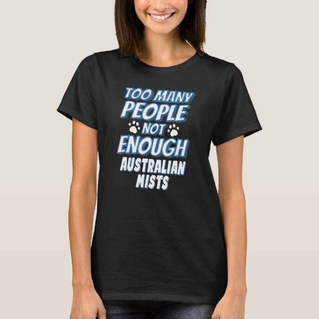 Australian Mist Cat  Saying Introvert T-Shirt (Front)
