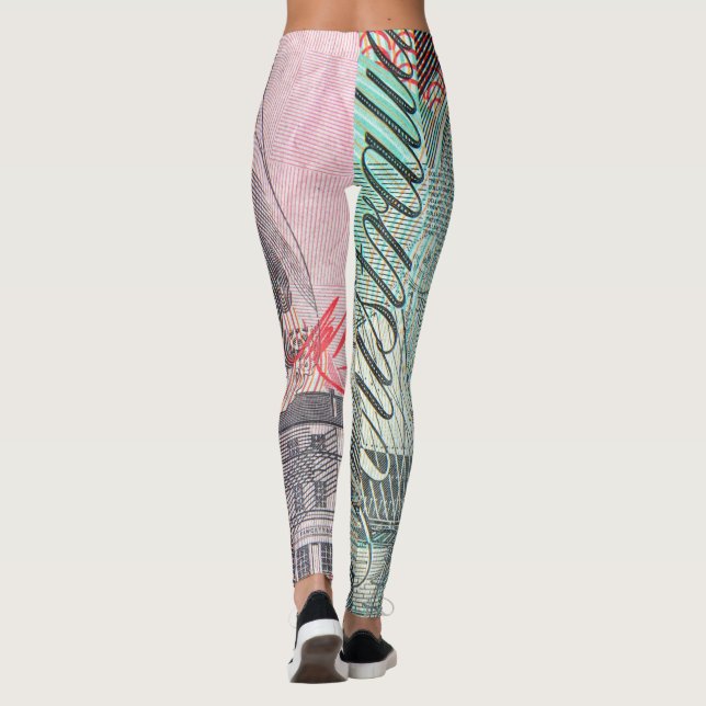 Australian money dollars leggings (Back)