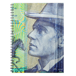 Australian money dollars notebook