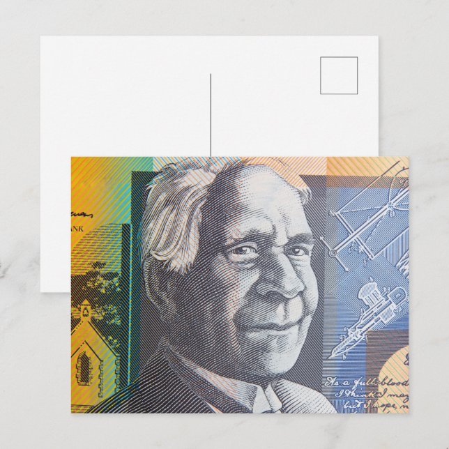 Australian money dollars postcard (Front/Back)