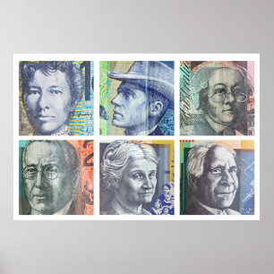 Australian money dollars poster